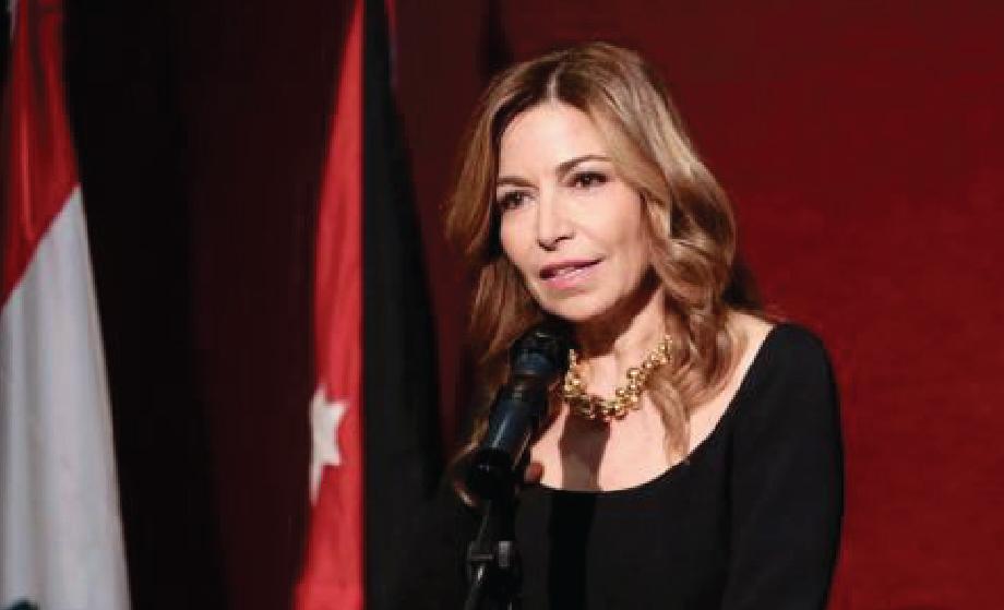 سمو الأميرة غيداء طلال تلقي كلمة الافتتاح في مؤتمر التواصل عبر الأبحاث في بيروت 