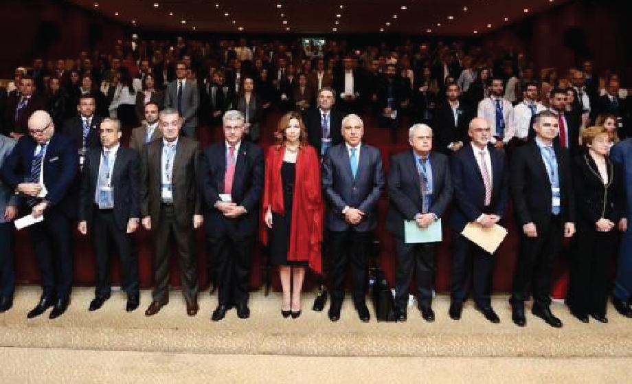 سمو الأميرة غيداء طلال تلقي كلمة الافتتاح في مؤتمر التواصل عبر الأبحاث في بيروت 