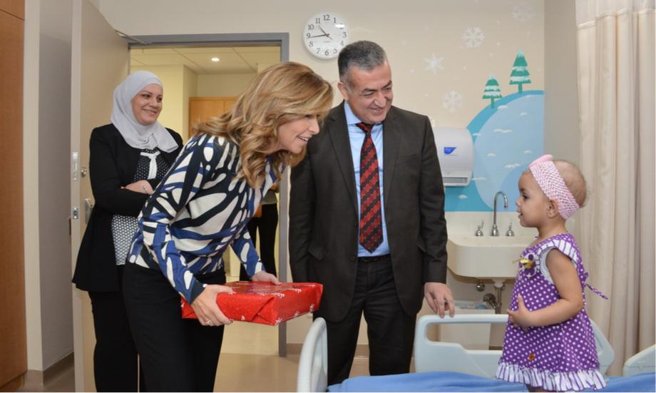 HRH Princess Ghida Celebrates Eid Al Adha With KHCC Patients 