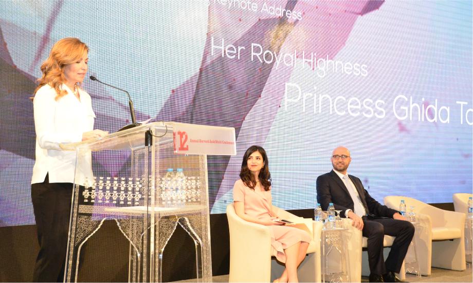 سمو الأميرة غيداء طلال تلقى كلمة الافتتاح في مؤتمر "هارفرد" السنوي الثاني عشر للعالم العربي
