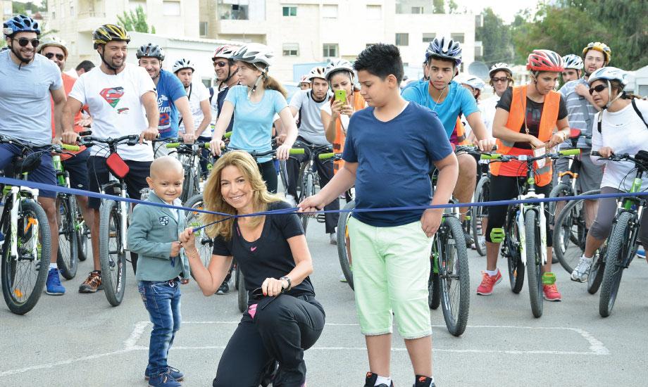 سمو الأميرة غيداء ترعى إطلاق مسيرة الدراجات اركب دراجة وامنح أملا لعام 2016