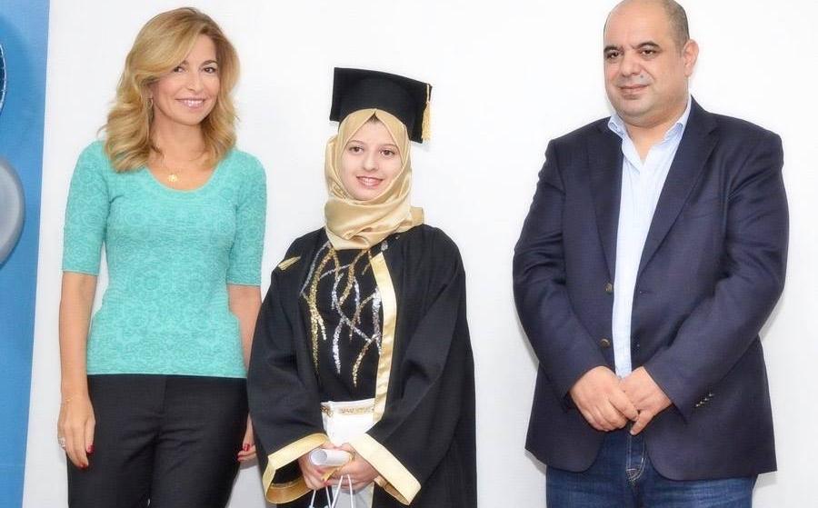 Princess Ghida Talal celebrates the graduation of KHCC's tawjihi students