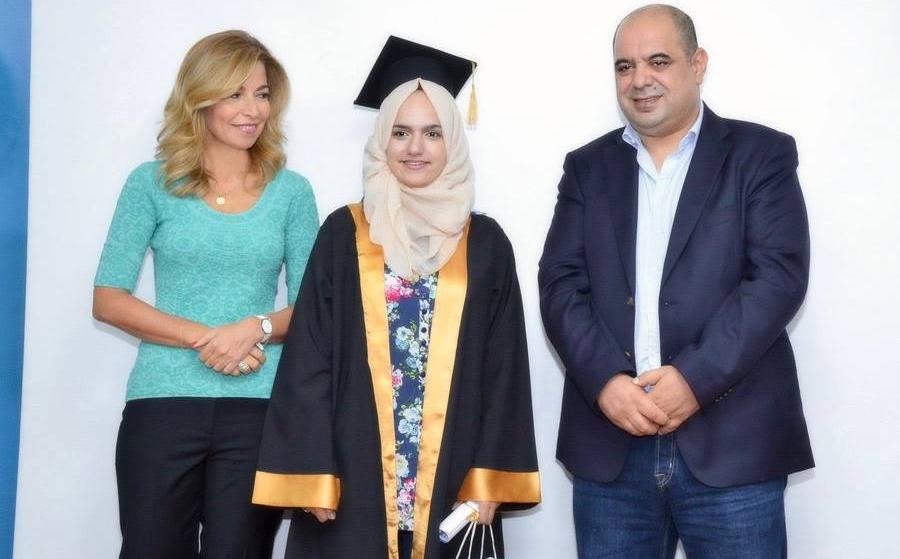 Princess Ghida Talal celebrates the graduation of KHCC's tawjihi students
