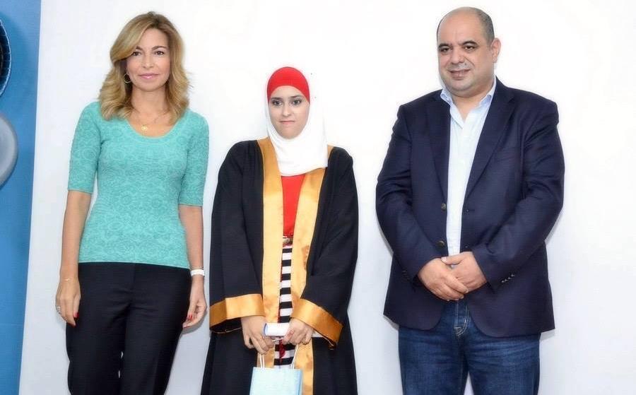 Princess Ghida Talal celebrates the graduation of KHCC's tawjihi students