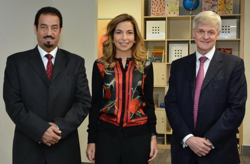 سمو الأميرة غيداء طلال تستقبل وفداً رفيع المستوى من ممثلين للبعثات الدبلوماسية والمنظمات الدولية في مركز الحسين للسرطان 