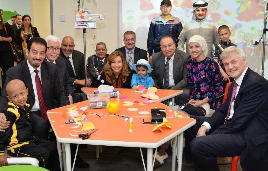 سمو الأميرة غيداء طلال تستقبل وفداً رفيع المستوى من ممثلين للبعثات الدبلوماسية والمنظمات الدولية في مركز الحسين للسرطان 