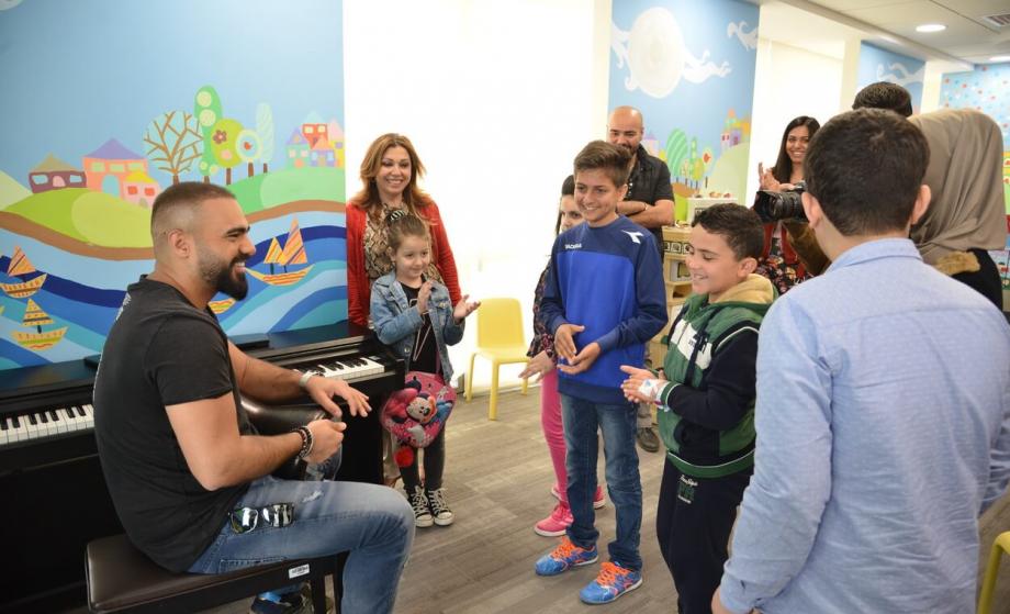 The Lebanese Singer Joseph Atieh Visits KHCC